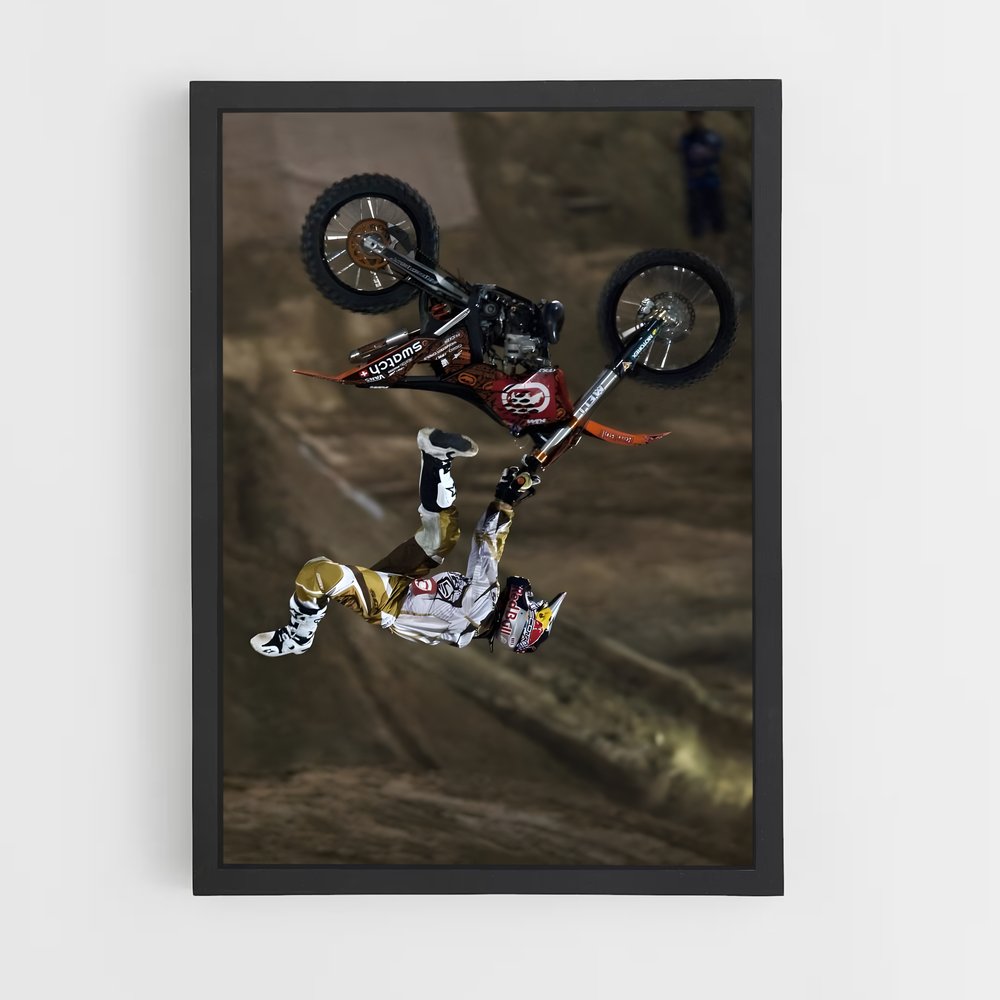 Poster Airborne Rider – affiche Motocross freestyle (vue 2)